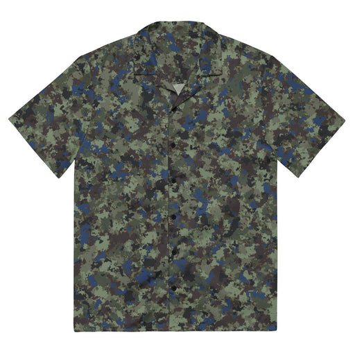 Future Front CAMO Unisex Short-Sleeve Button Shirt - 2XS - Button-Up