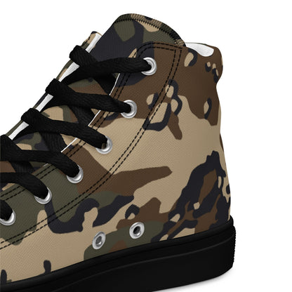 Thermoball Chocolate Chip Woodland CAMO Men’s high top canvas shoes - Mens High Top Canvas Shoes