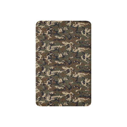 Thermoball Chocolate Chip Woodland CAMO Sherpa blanket