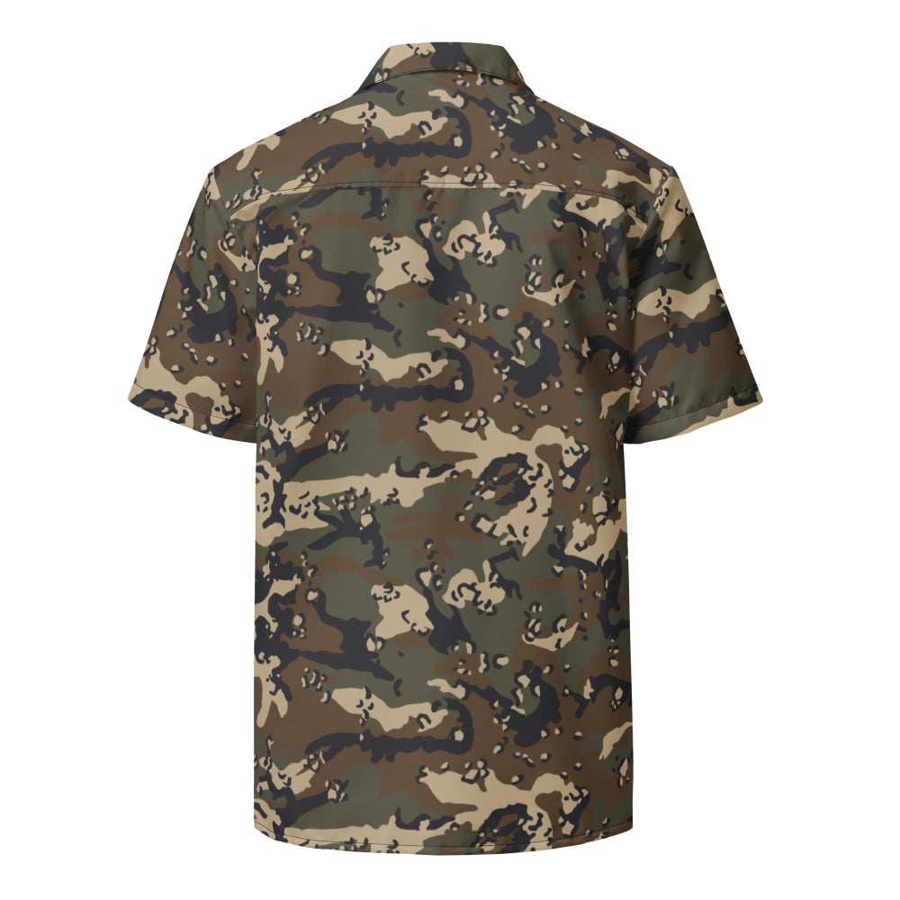 Thermoball Chocolate Chip Woodland CAMO Unisex button shirt - Button Shirt