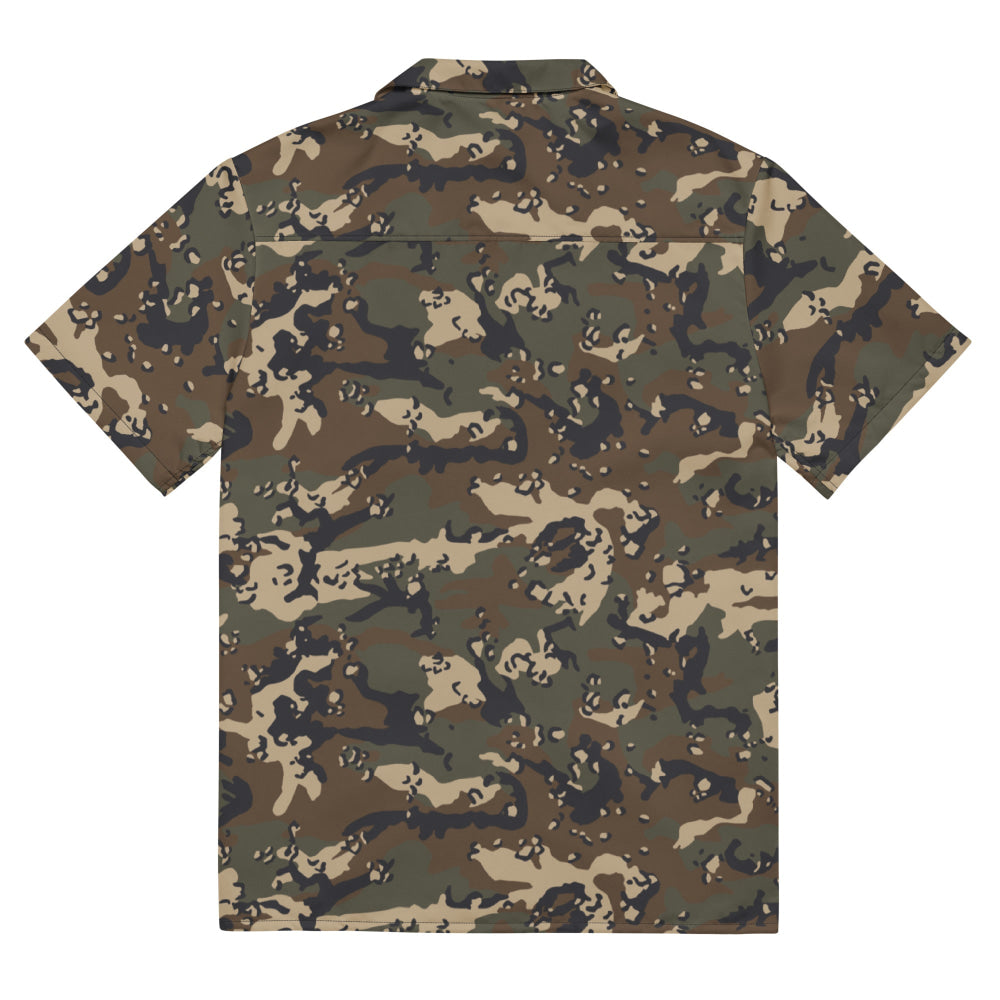 Thermoball Chocolate Chip Woodland CAMO Unisex button shirt - Button Shirt