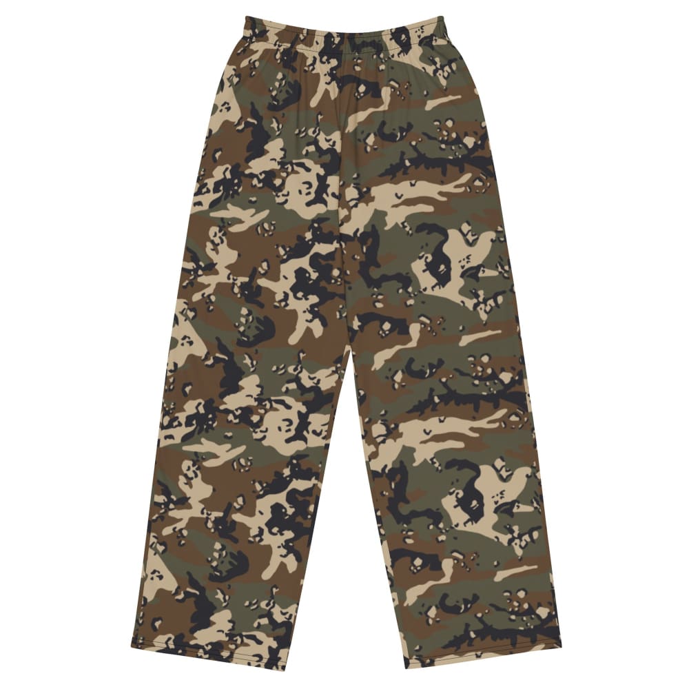 Thermoball Chocolate Chip Woodland CAMO unisex wide - leg pants - 2XS