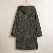 Third Option Ground Branch CAMO Men’s Horn Button Long Fleece Coat - Jacket