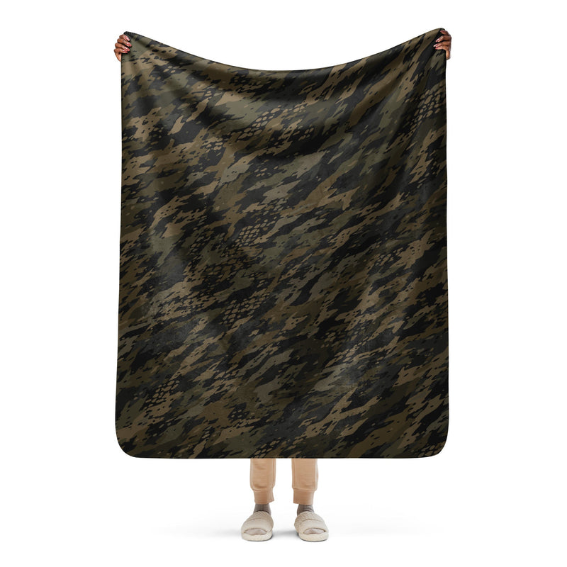 Third Option Ground Branch CAMO Sherpa Blanket - 50″×60″