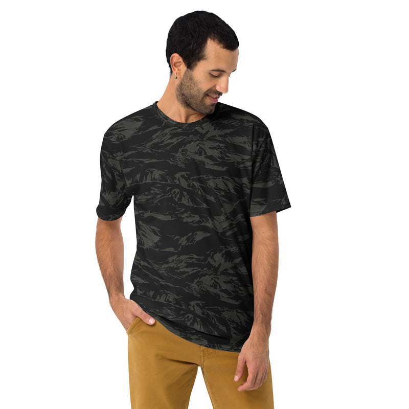 Tiger Stripe Black Shadow CAMO Mens T-Shirt - Shirt - Tee
