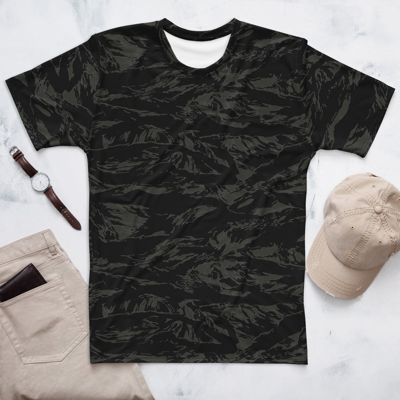 Tiger Stripe Black Shadow CAMO Mens T-Shirt - XS - Shirt - Tee