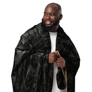 Tiger Stripe Black Shadow CAMO Sherpa Blanket