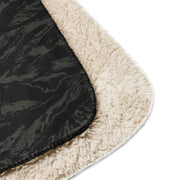 Tiger Stripe Black Shadow CAMO Sherpa Blanket