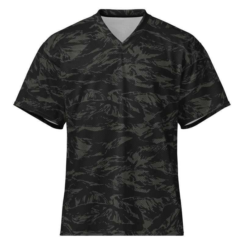 Tiger Stripe Black Shadow CAMO Unisex American Football Jersey - 2XS