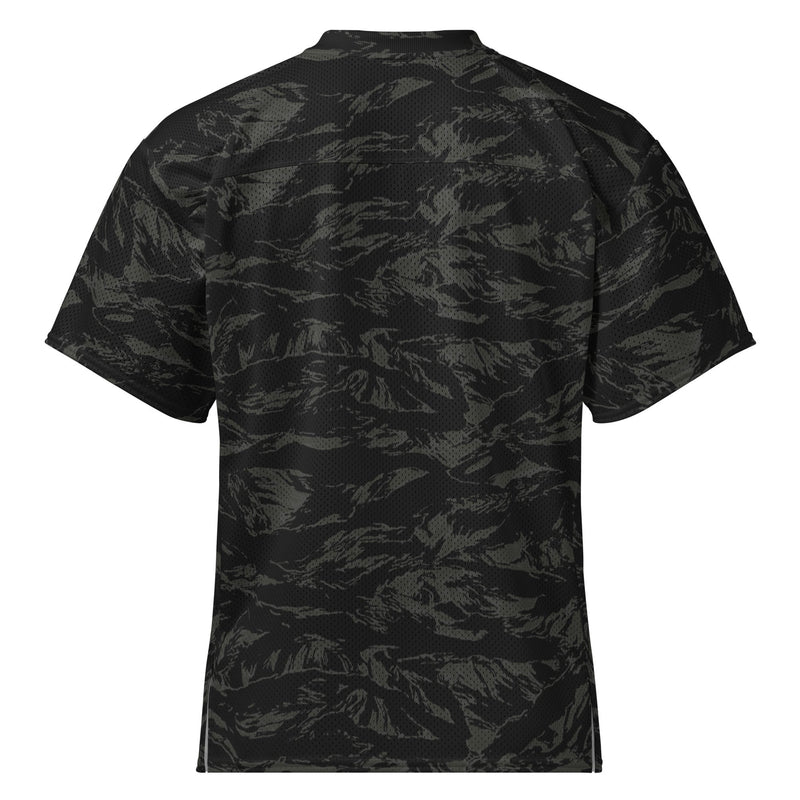 Tiger Stripe Black Shadow CAMO Unisex American Football Jersey
