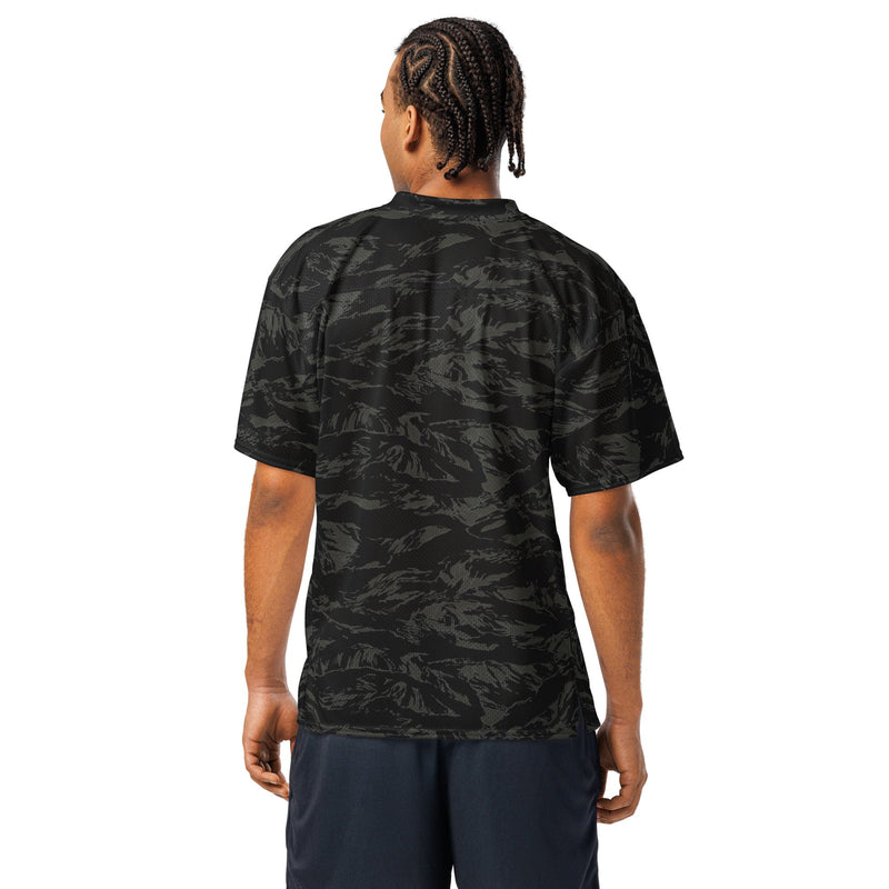 Tiger Stripe Black Shadow CAMO Unisex American Football Jersey