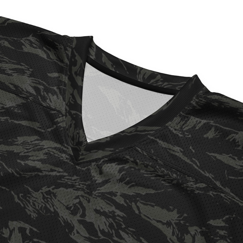 Tiger Stripe Black Shadow CAMO Unisex American Football Jersey