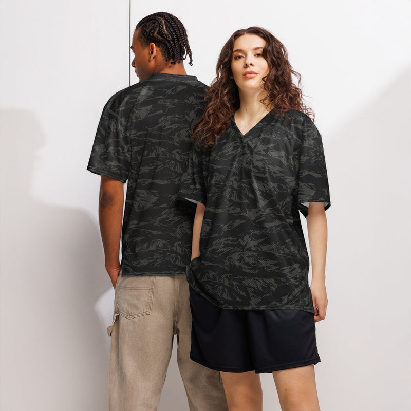 Tiger Stripe Black Shadow CAMO Unisex American Football Jersey