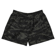 Tiger Stripe Black Shadow CAMO Unisex Athletic Shorts
