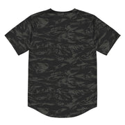 Tiger Stripe Black Shadow CAMO Unisex Baseball Jersey