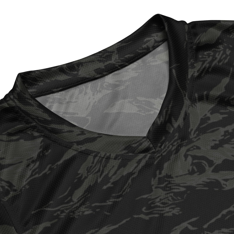 Tiger Stripe Black Shadow CAMO Unisex Basketball Jersey