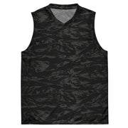 Tiger Stripe Black Shadow CAMO Unisex Basketball Jersey