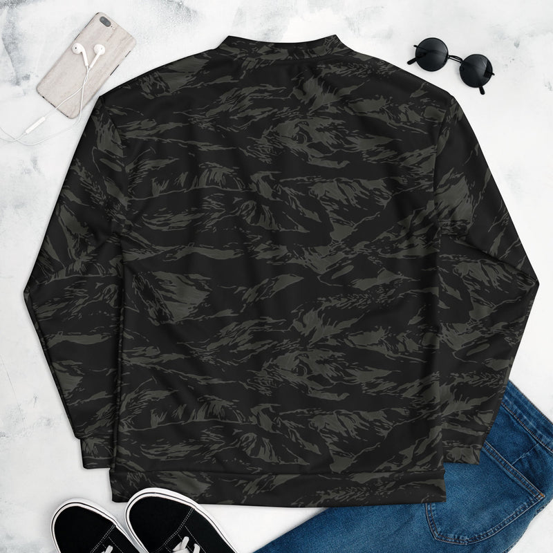 Tiger Stripe Black Shadow CAMO Unisex Bomber Jacket