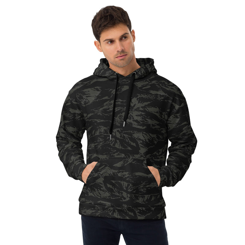 Tiger Stripe Black Shadow CAMO Unisex Hoodie - 2XS
