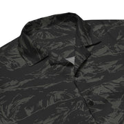 Tiger Stripe Black Shadow CAMO Unisex Short-Sleeve Button Shirt - Button-Up