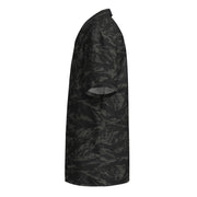 Tiger Stripe Black Shadow CAMO Unisex Short-Sleeve Button Shirt - Button-Up