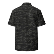 Tiger Stripe Black Shadow CAMO Unisex Short-Sleeve Button Shirt - Button-Up