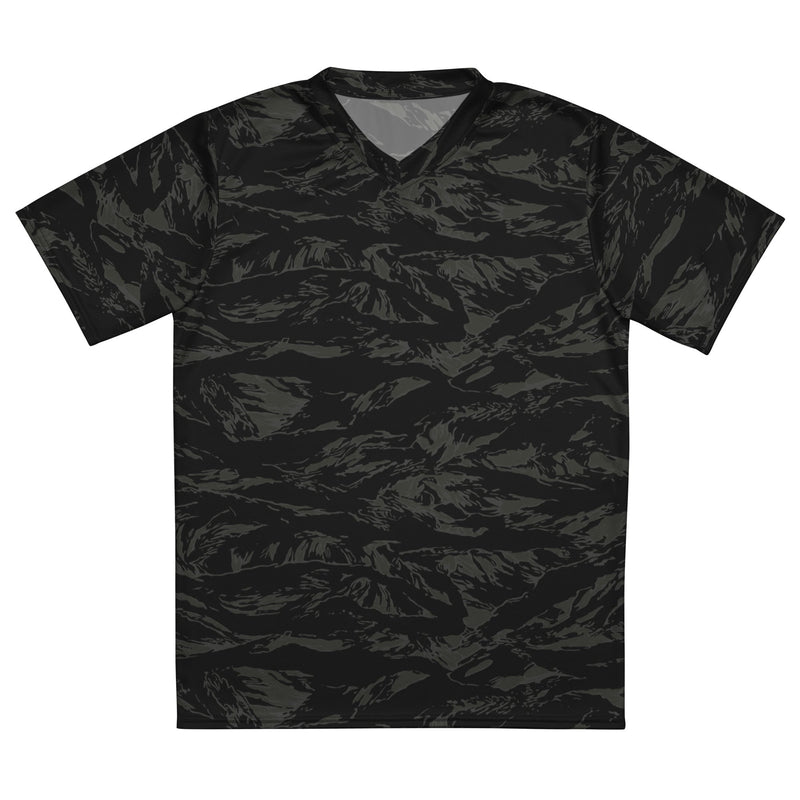 Tiger Stripe Black Shadow CAMO Unisex Sports Jersey