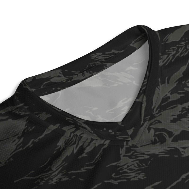 Tiger Stripe Black Shadow CAMO Unisex Sports Jersey