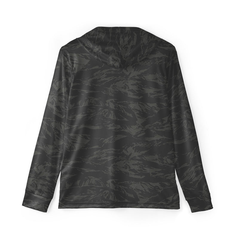 Tiger Stripe Black Shadow CAMO Unisex Sports Warmup Hoodie