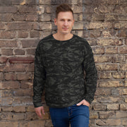 Tiger Stripe Black Shadow CAMO Unisex Sweatshirt - 2XS
