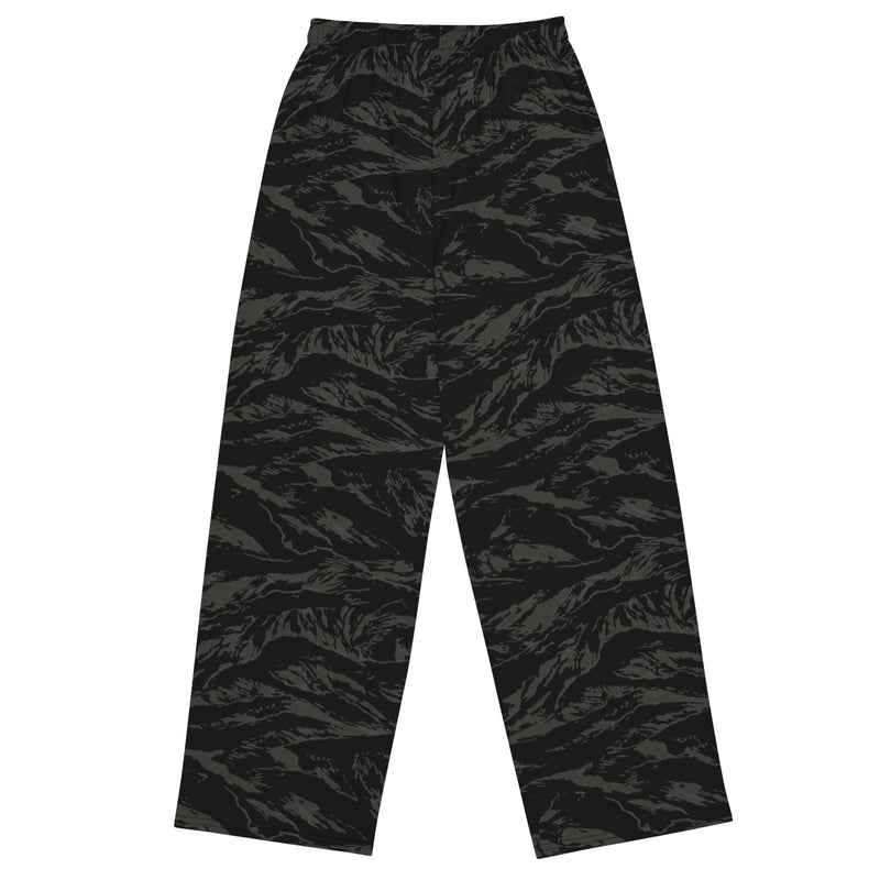 Tiger Stripe Black Shadow CAMO Unisex Wide-Leg Leisure Pants - Pant