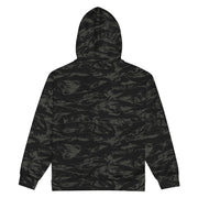 Tiger Stripe Black Shadow CAMO Unisex Zip Hoodie