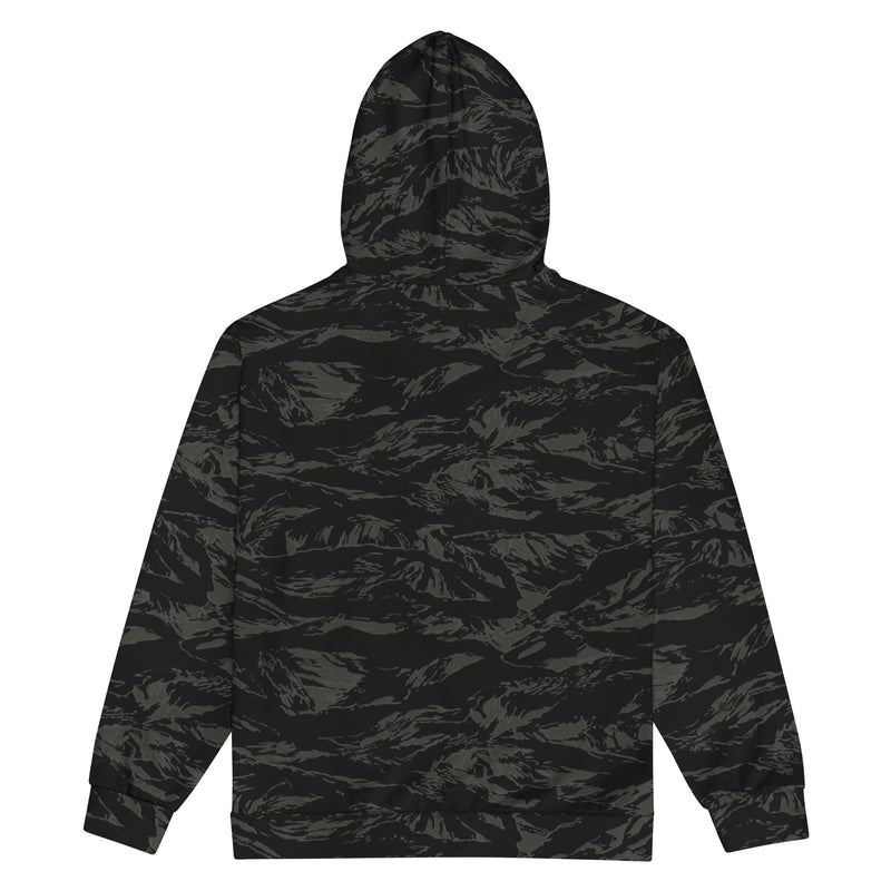Tiger Stripe Black Shadow CAMO Unisex Zip Hoodie
