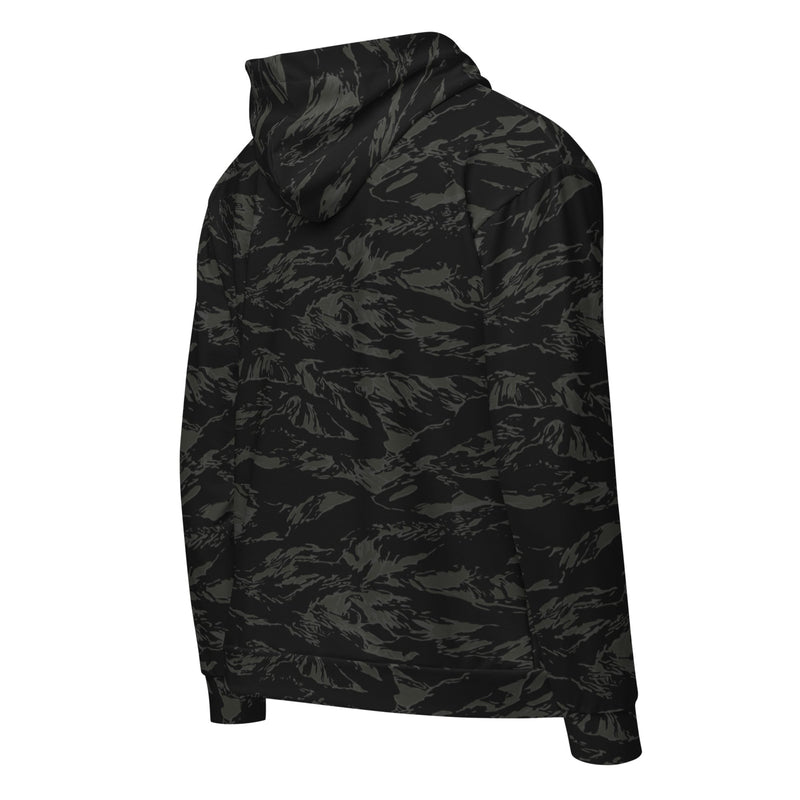Tiger Stripe Black Shadow CAMO Unisex Zip Hoodie