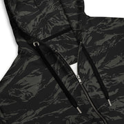 Tiger Stripe Black Shadow CAMO Unisex Zip Hoodie