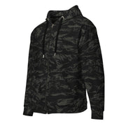 Tiger Stripe Black Shadow CAMO Unisex Zip Hoodie