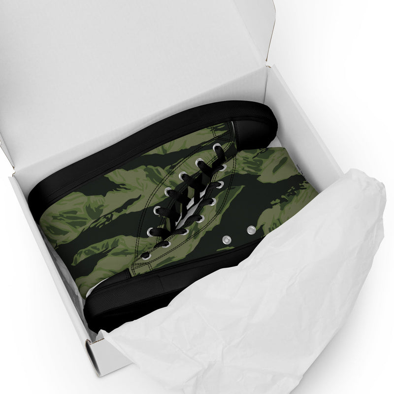 Tiger Stripe Boreal Shadow CAMO Mens High-Top Canvas Shoes
