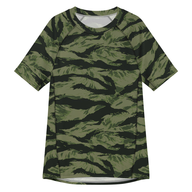 Tiger Stripe Boreal Shadow CAMO Mens Short-Sleeve Rash Guard - 2XS - SS