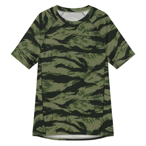 Tiger Stripe Boreal Shadow CAMO Mens Short-Sleeve Rash Guard - 2XS - SS