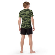 Tiger Stripe Boreal Shadow CAMO Mens Short-Sleeve Rash Guard - SS