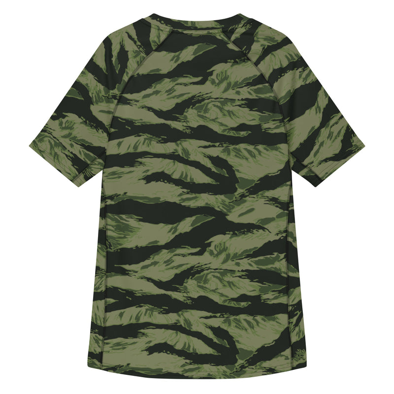 Tiger Stripe Boreal Shadow CAMO Mens Short-Sleeve Rash Guard - SS