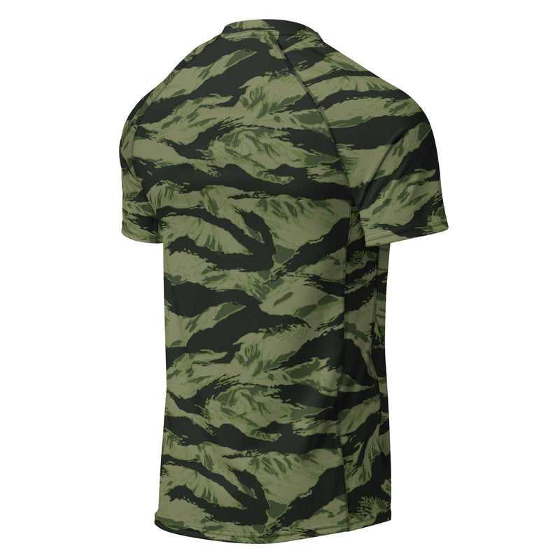 Tiger Stripe Boreal Shadow CAMO Mens Short-Sleeve Rash Guard - SS