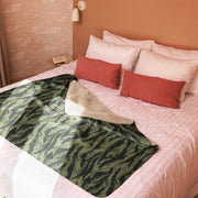 Tiger Stripe Boreal Shadow CAMO Sherpa Blanket