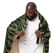 Tiger Stripe Boreal Shadow CAMO Sherpa Blanket