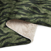 Tiger Stripe Boreal Shadow CAMO Sherpa Blanket