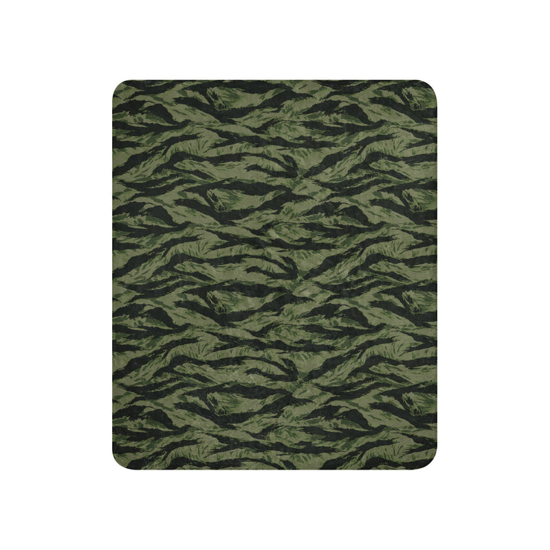 Tiger Stripe Boreal Shadow CAMO Sherpa Blanket