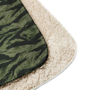 Tiger Stripe Boreal Shadow CAMO Sherpa Blanket