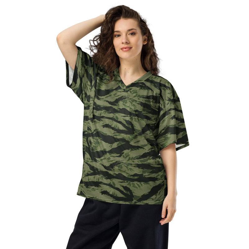 Tiger Stripe Boreal Shadow CAMO Unisex American Football Jersey