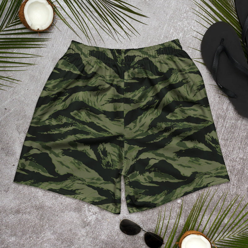Tiger Stripe Boreal Shadow CAMO Unisex Athletic Long Shorts