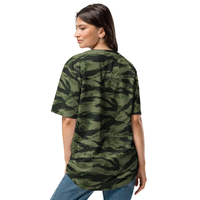 Tiger Stripe Boreal Shadow CAMO Unisex Baseball Jersey
